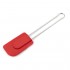 Szilikon spatula rozsdamentes nyéllel 23 cm piros