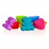 Bonbon forma szilikon 8db szív-maci-trapéz-kör 