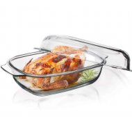 CASEO hőálló sütőtál fedővel-Téglalap 5,7 L BNQ