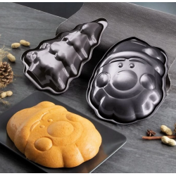 (605667) Mikulás-Fenyő-Hóember fém sütőforma ACH