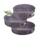 (BM-335-334) Tortaforma  3db-os PIROS-FEKETE