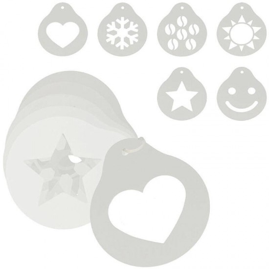 Kappuccino diszitő 6db-os műa. METALTEX (MX252430)