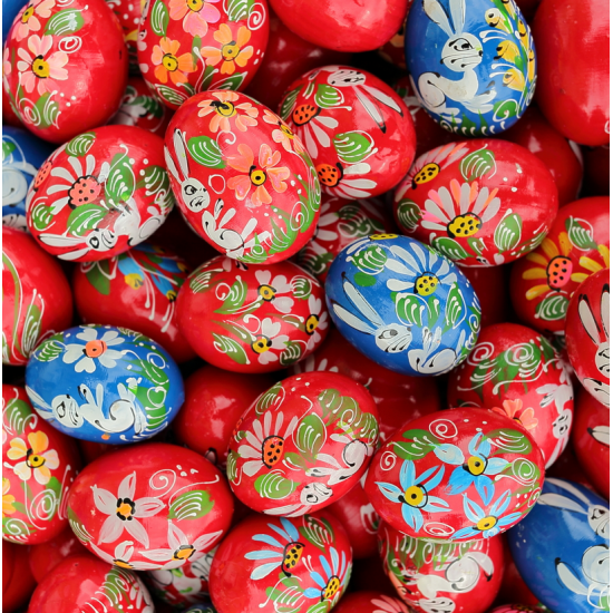 Fa-festett húsvéti tojás (124330-202504)