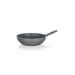 Wok gránit 28 cm szürke sima BNQ