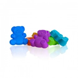 Maci szilikon forma 7x7cm 6db-os BNQ
