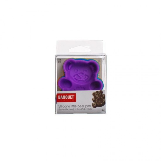 Maci szilikon forma 7x7cm 6db-os BNQ