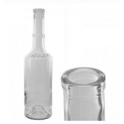 Pálinkás üveg Matyó mintás 0,5 L+fa dugó eng.