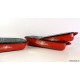 Füles tepsi (piros márványos) 36 cm BRA