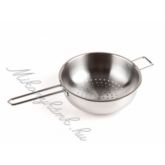 Tésztaszűrő rozsdamentes 22 cm lapos (Inoxriv)