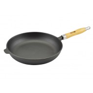 Öntöttvas serpenyő fanyelű 30 cm (12514)