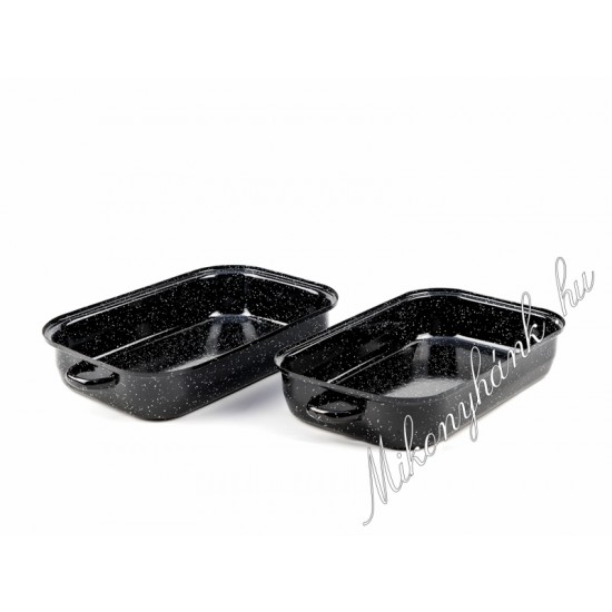 Fekete tepsi fedős 32 cm