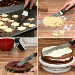 Spatula-kenőkés hajlított kicsi 30cm GLR