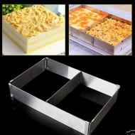 Állítható tortaforma téglalap-felezővel 5 cm 