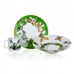 ZEBRA porcelán gyerek étkészlet